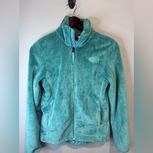 The North Face Osito Fleece Jacket Women's XS Teal Full‎ Zip Soft Plush
